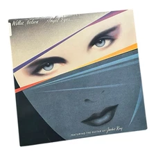 Willie Nelson Angel Eyes LP 1984 Columbia  G+/EX Jazz Country Jackie King VTG