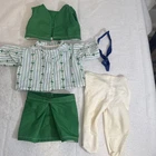 Vintage Cabbage Patch Clothes Doll Girl Scout Uniform Green Unbranded Top Vest