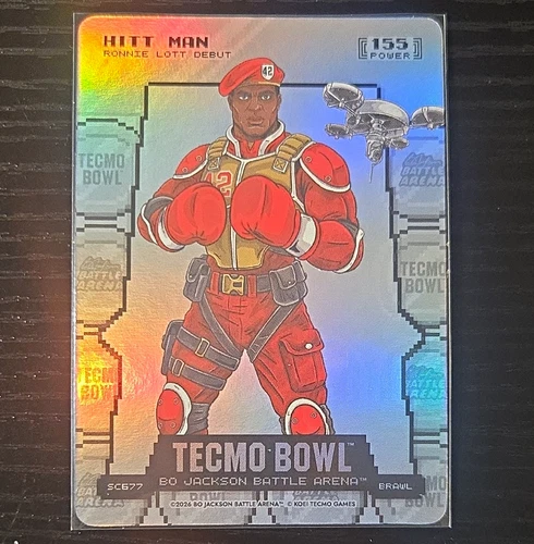 Tecmo 2026 Tecmo Bowl Bo Jackson Battle Arena Hit Man #SC677 Hologram Card