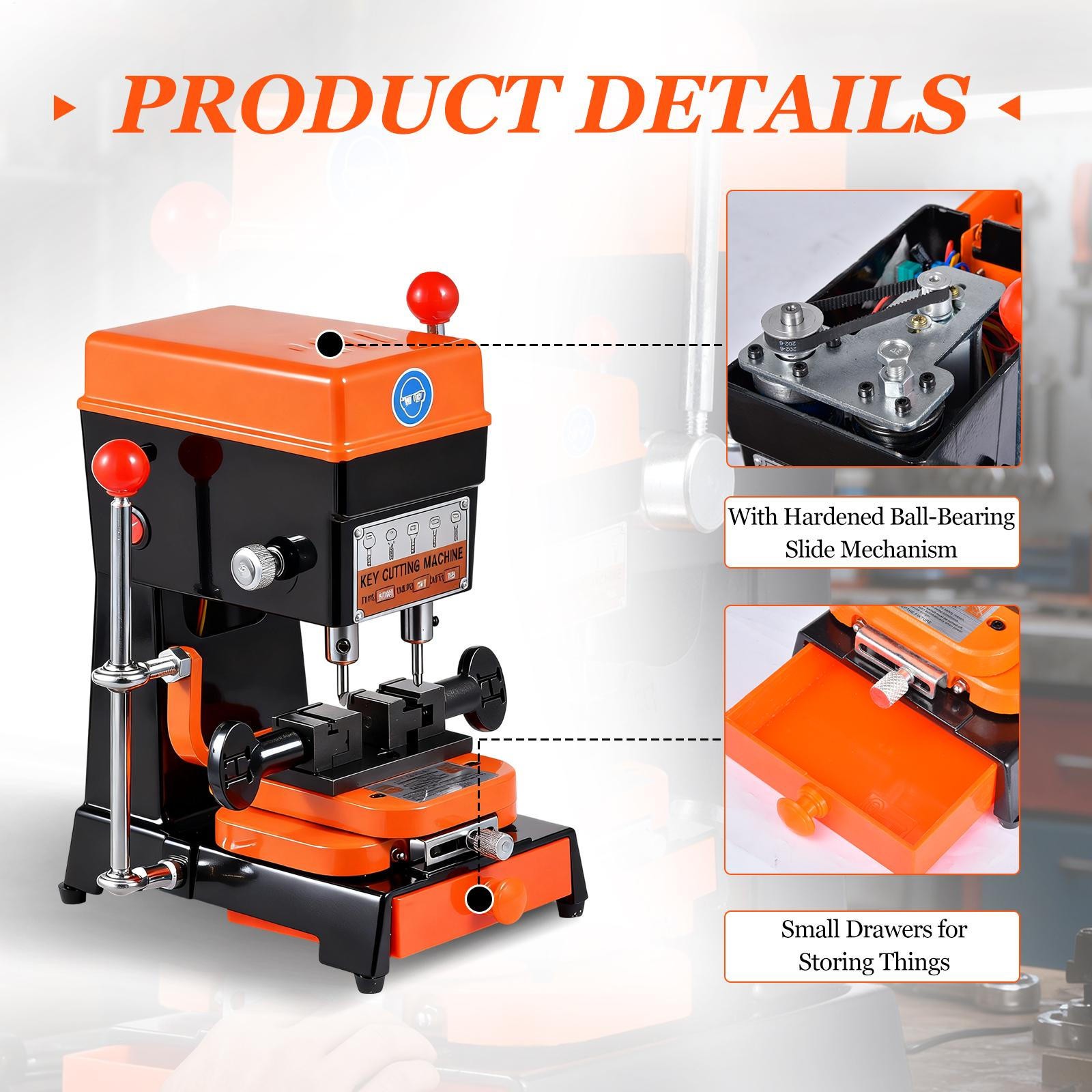 Professional Key Duplicating Cutter Machine for Key Copying (New)