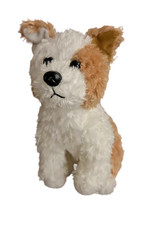 Ty CORKY THE  DOG 6"   Stuffed Animal Plush Tan And White Dog Toy Beanie Baby