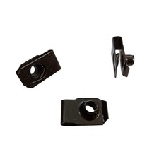 1/4-20 U-Style Clip-On Nut 30 Pack Black U-Type Fasteners for Panel Trim
