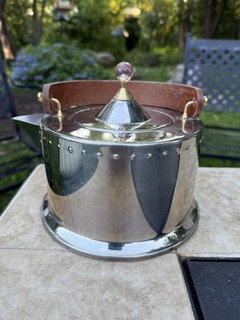 Vintage Bodum Ottoni Teapot Kettle Jorgensen Italy Art Deco Retro Pink Finial