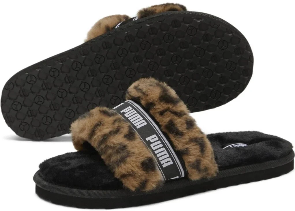 Puma furry top slides youth