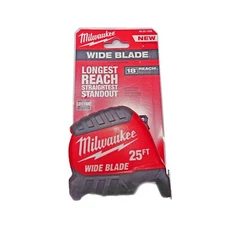 Milwaukee Tape Measure 25 Ft Wide Blade 18 Ft Reach Nonmagnetic 48-22-1225