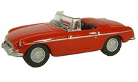 Oxford 76MGB001 Mgb Tartan Rot 1/76 MaßStab 00 Spur - Getrackt 48 Post