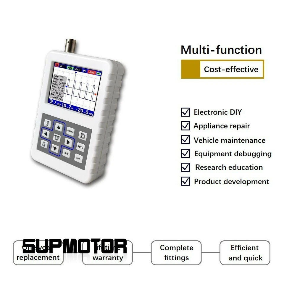 FNIRSI-2031H Handheld Mini Digital Oscilloscope 2.4-inch Screen 30M Bandwidth - Image 3 of 4