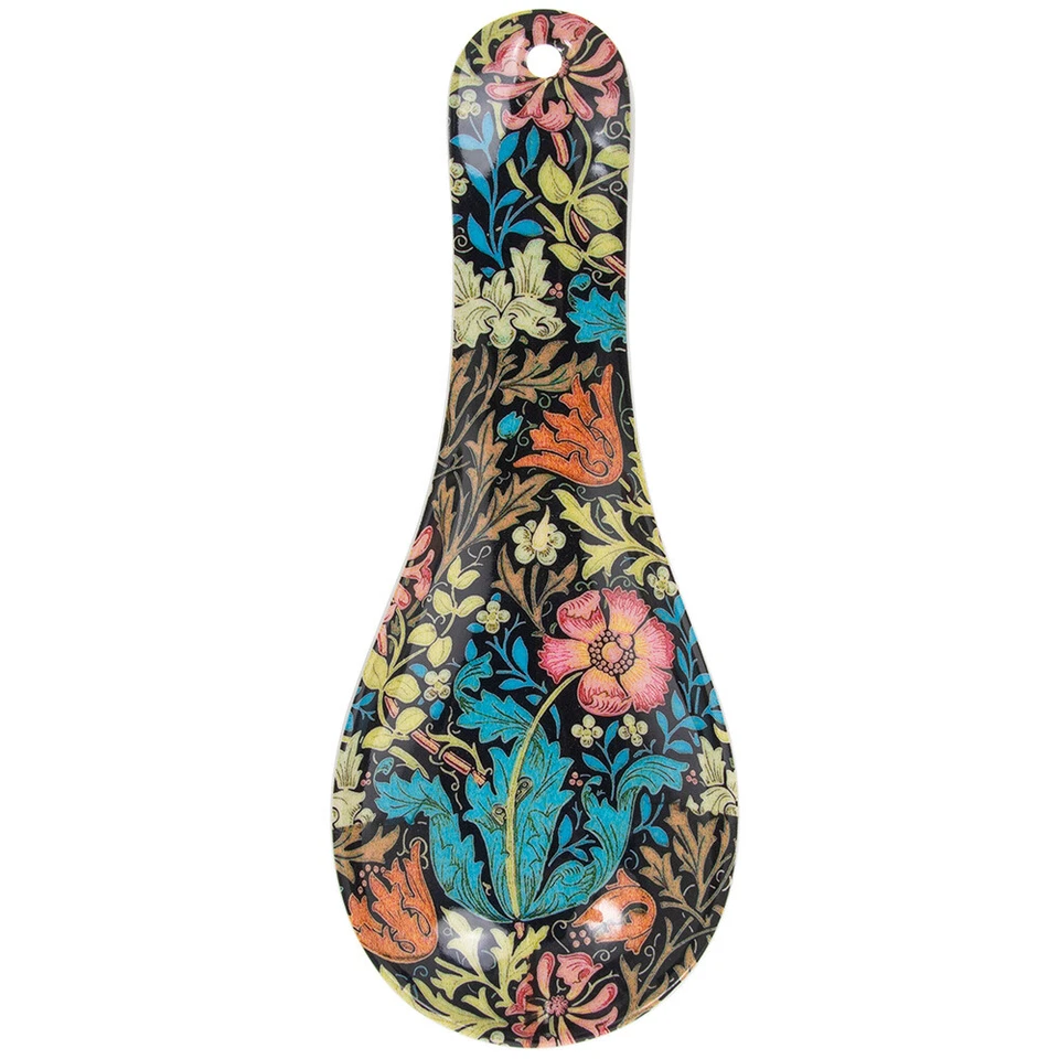 LESSER & PAVEY Compton Floral Design Spoon Rest Holder Spatula Utensil Resting Cooking Kitchen