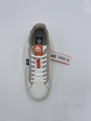 Kappa Authentic Joss 1 Unisex White-Beige Md-Orange Shoes Size US 9 381G1XW
