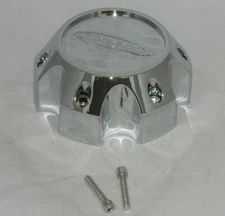 PRO COMP CHROME 6 LUG WHEEL RIM CENTER CAP 603116500-CAP WITH SCREWS