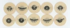 10 Winking Eyelash Eyes 1960's VARI-VUE Small Motion Animation Flickers 1 1/4"