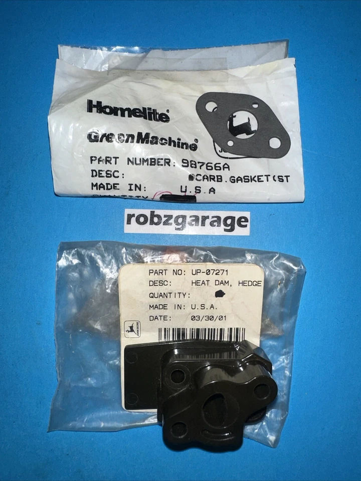 HOMELITE HEAT DAM CARB SPACER/GASKET UP-07271 HX16 HT16 HT17 HT19 HT21 HT22 -B66 - Image 2 of 3