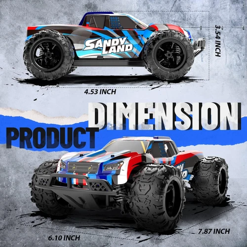 DEERC 8600E 4WD 1:20 Ferngesteuertes Auto 25KM/H Offroad RC Monster Truck 50mins - Bild 6 von 14