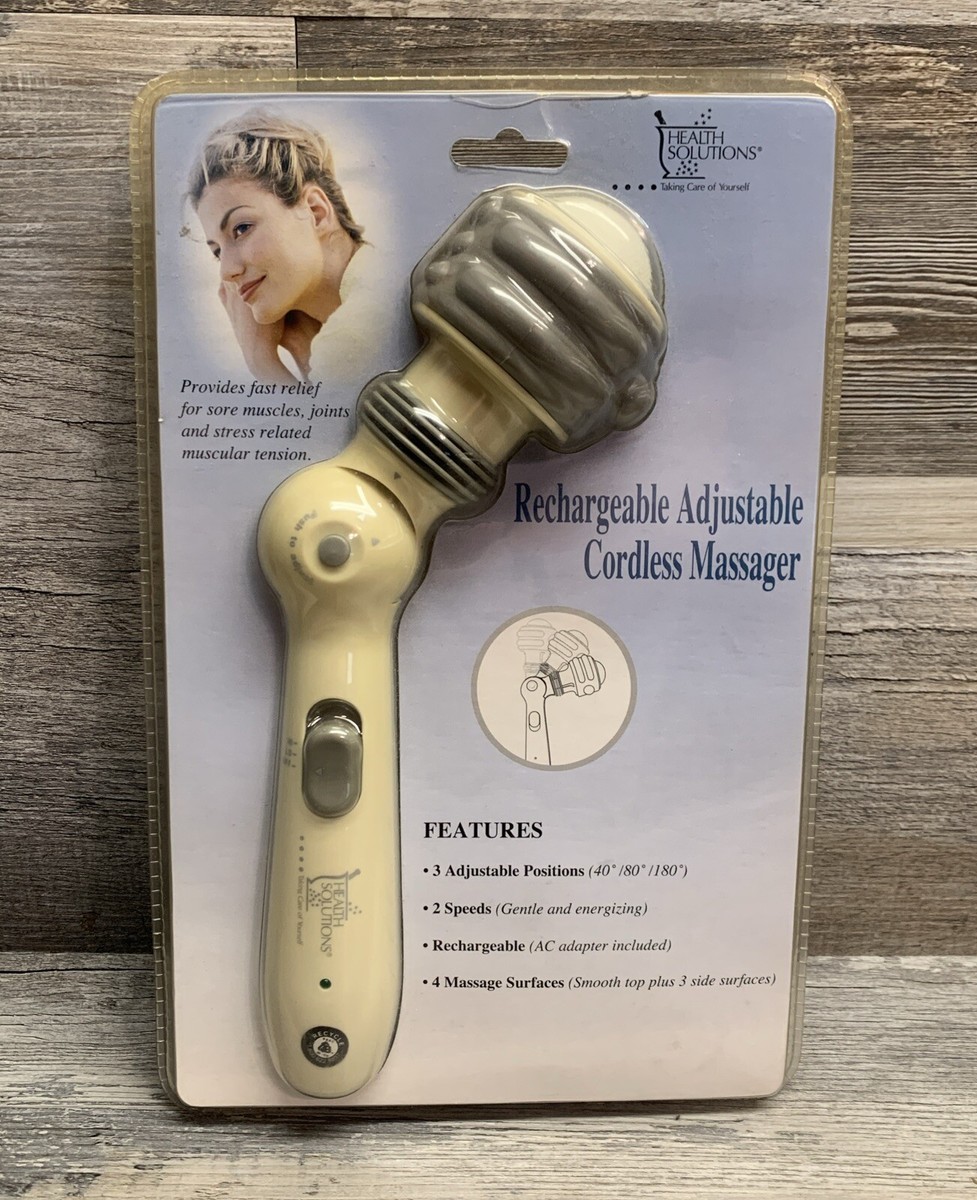 Health Solutions RM-802 Handheld Body Massager Adjustable Ergonomic  Rechargeable | eBay