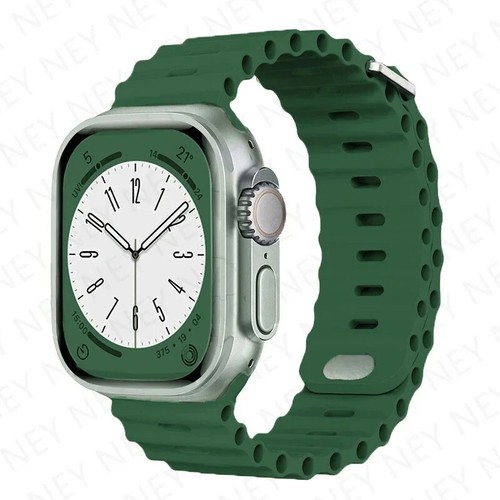 Silicone Strap for Apple Watch, Ultra Band 2, 49mm, 9mm, 8mm, 7, 45mm. - Photo 21 sur 23