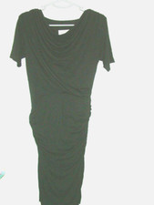 Abito nero 10 THe Jersey Dress Company, lunghezza polpaccio, bodycon, gonna a tubino ottime condizioni