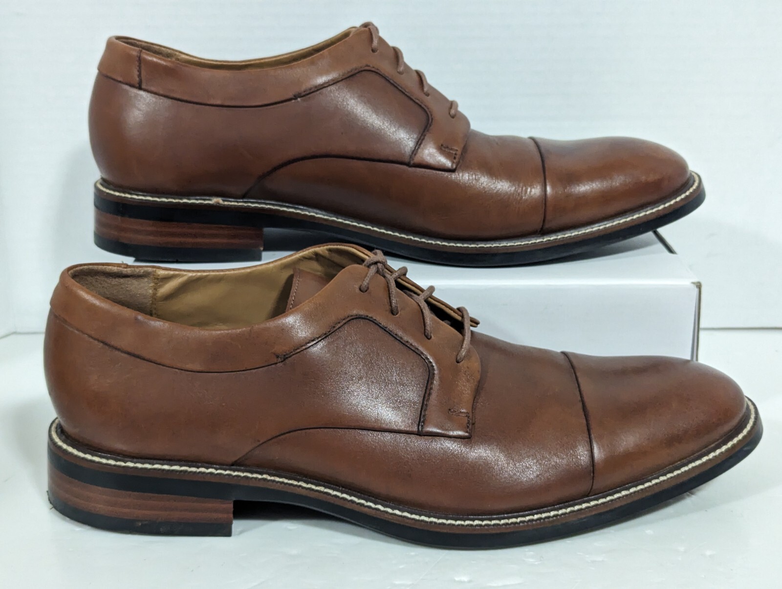 SAOLA Scarpe eleganti Cole Haan Hartsfield Oxford marroni punta a punta casual 212912 da uomo taglia 10