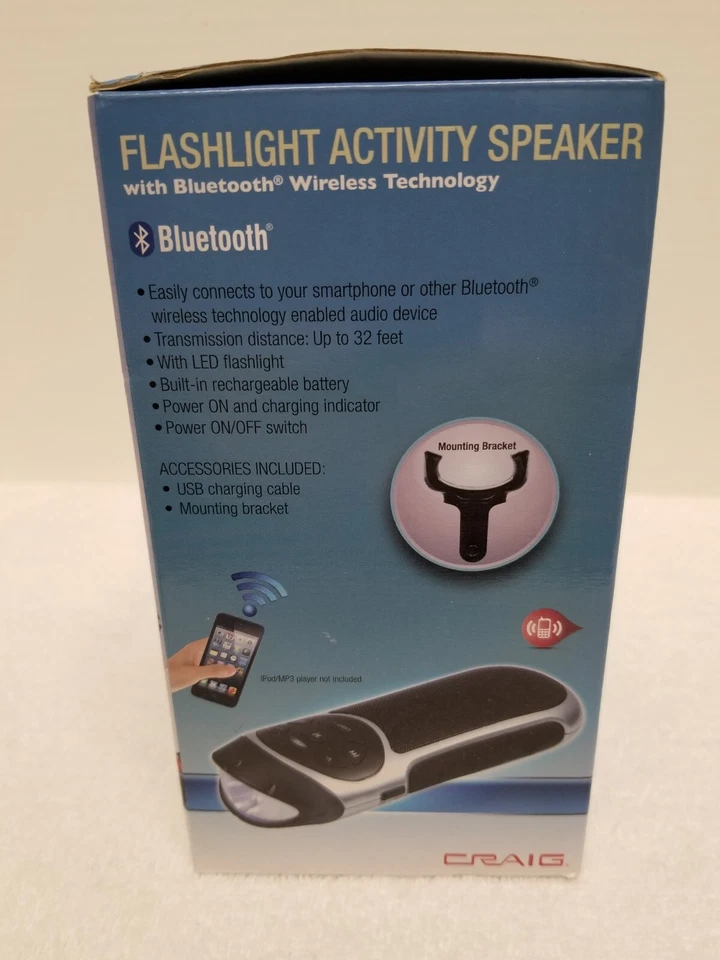 Altavoz Actividad Linterna Craig con Bluetooth Inalámbrico Tec Con Montaje Artículo258 Foto 3 de 4