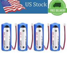 4pcs 3.6V ER18505 4000mAh Battery with 2.0 white Plug Non-Rechargeable