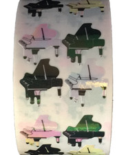 400 Piano Stickers in roll of 100 modules 2"x2" , each sticker 1", RMP6604