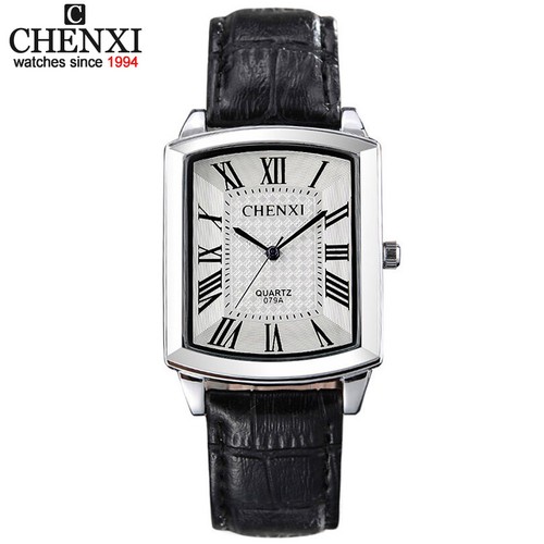 Lusso Uomo Casual Orologi Marca Quadrato Quadrante Moda Pelle Coppia Regali  per | eBay