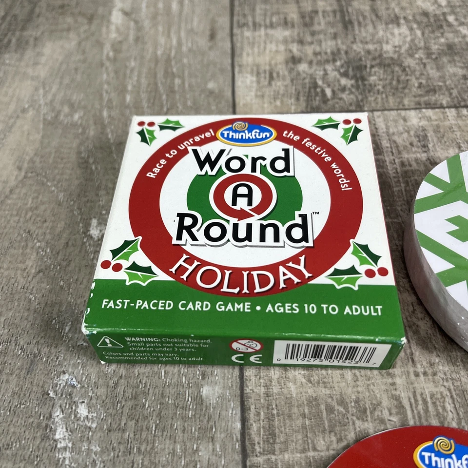 Word A Round Holiday Christmas Fast Paced Word Card Game 50 Cards (2013) - Image 4 of 4