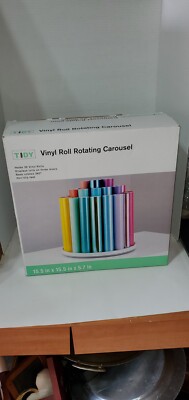 Simply Tidy Vinyl Roll Rotating Carousel Vinyl Roll Holder - New Open ...