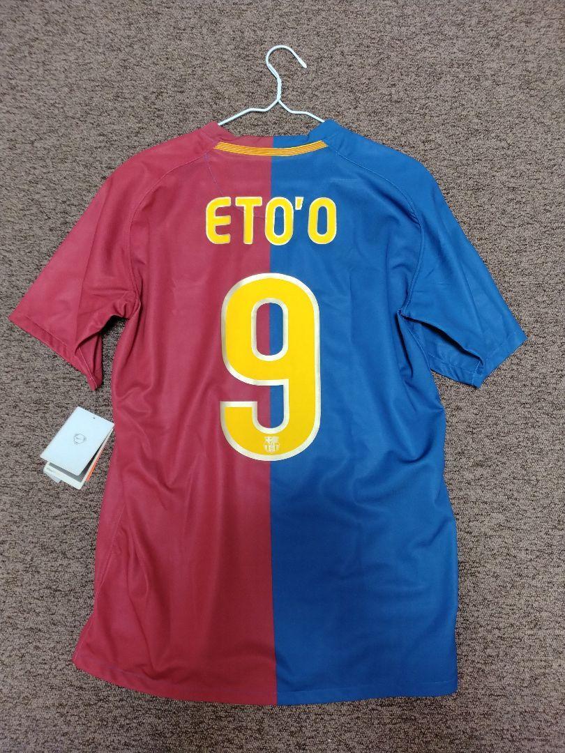 ナイキ FCバルセロナ 9番 エトー ユニフォーム Mサイズ Eto'o Barcelona Nike Soccer Jersey Kit 08/09 Size S Original