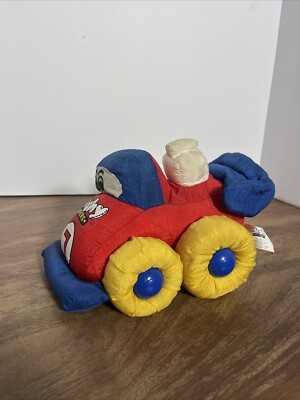 Mushy Movers Racecar Plush #7 