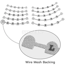 10PCs ETERFANT Dental Ortho Lingual Retainer Splints w/Marks U38#-47#, L29#-37#