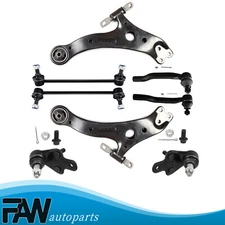 Fits Toyota Camry1x Control Arm Sway Bar End Link Tie Rod End Ball Joint 8Pieces