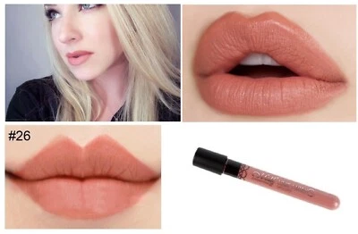 MENOW Lip Gloss Matte Liquid Lipstick Velvet Lip Long Lasting Makeup Nude Shade #26