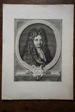 HUGUES DE LION (1611-1671) PORTRAIT ENGRAVING 18th century  GRENOBLE