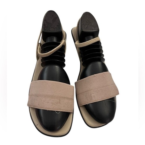Fanfares Darla Strappy Slip-On Sandals Beige Y2K 90s Retro Rachel Friends 8.5 - Picture 2 of 7