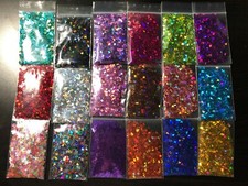 Solvent Resistant BUTTERFLY shape Glitter U Choose Color Nail Art Face Crafts