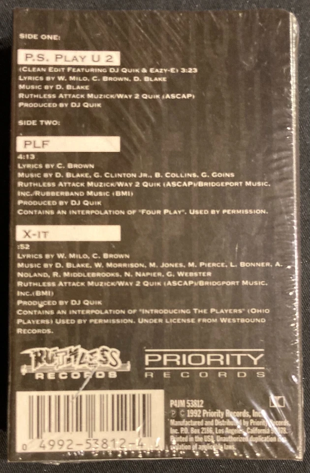 SEALED --- Penthouse Player's Clique - PS Play U 2---Gangsta/Rap/G-Funk - Image 2 of 4