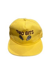 Vintage Trucker Hat Strapback “Two Bits” Pristine Condition Made in USA Craig CO