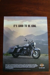 new 2017 2018 Harley Davidson Road King Special magazine ad Big Twin 107 engine