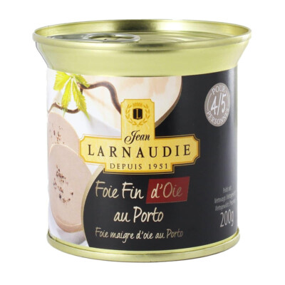 Larnaudie Foie Fin maigre d'Oie au Porto Gänseleberpastete mit Portwein 150 gram
