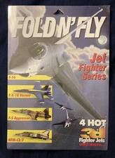 Fold N' Fly Paper Airplane Kit Jet Fighter Series 3D R267  1996 New Sealed