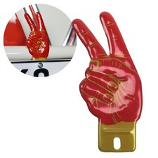 Kendall Motor Oil Peace Sign License Plate Topper