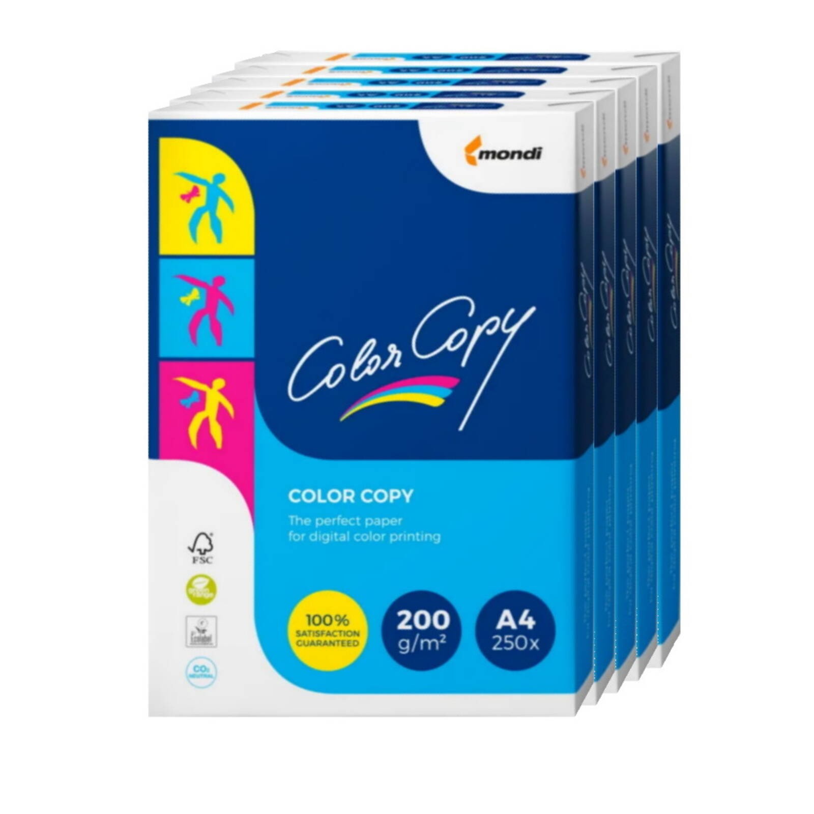 Mondi Color Copy A4 200gsm Copy Paper with ColorLok 1250 Sheets (5 Packs) - Image 3