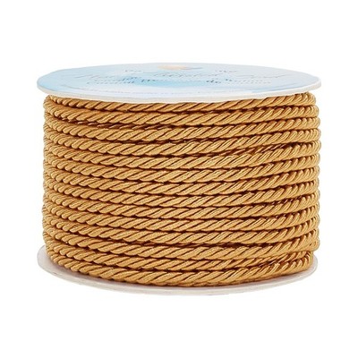 Khaki Nylon Thread Cord 3mm 20 Yards for DIY Crafts Home Decor and Sewing