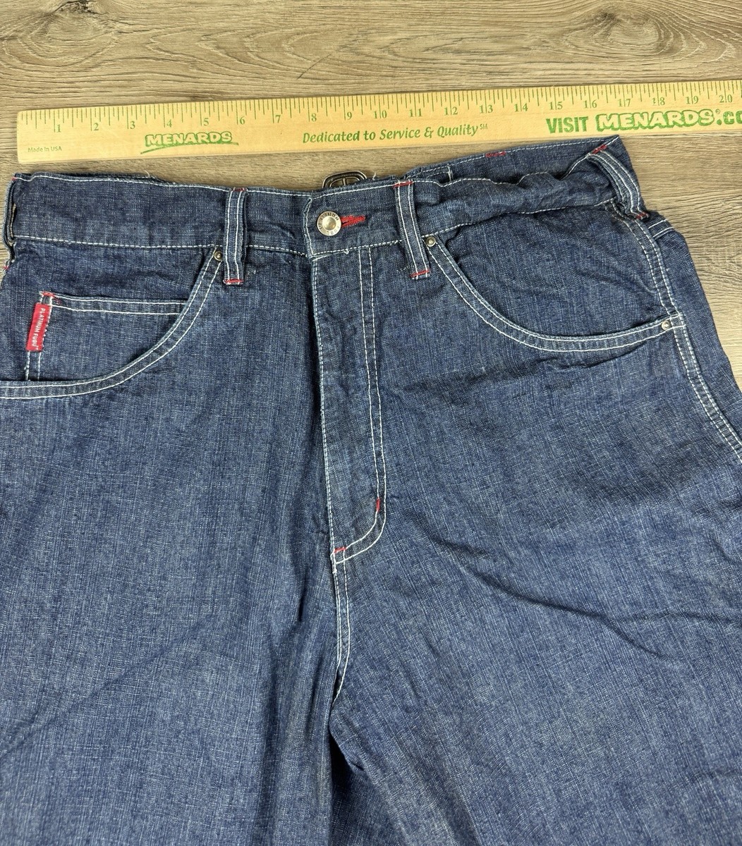 Platinum FUBU Fat Albert Dumb Donald Vintage Y2K Men's Jeans Sz