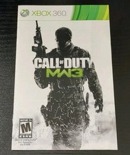 Call Duty Modern Warfare 3 Xbox 360 Original Booklet Manual ONLY Guide Book VG