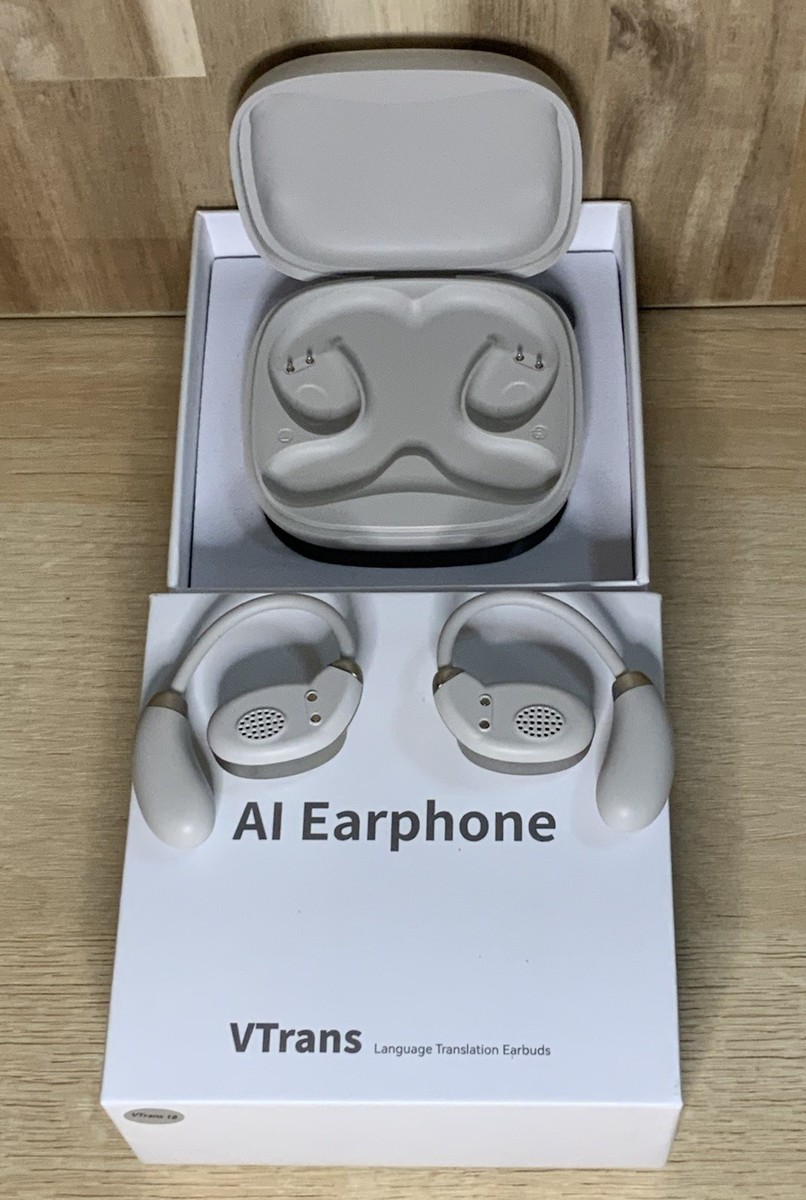 VTrans AI Language Translator Earbuds, Real Time Translation