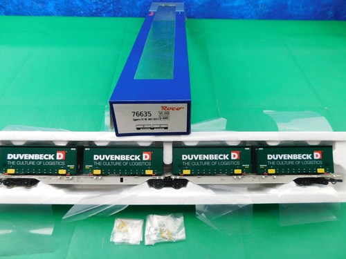 B22 Roco 1:87 H0 Güterwagen 76635 Doppel-Containerwagen Duvenbeck AC OVP TOP | Zustand: Gebraucht