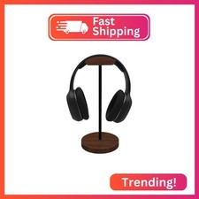 Bliocefo Headphone Holder Stand for Desk, Wood and Metal Headset Hanger Mount Ho