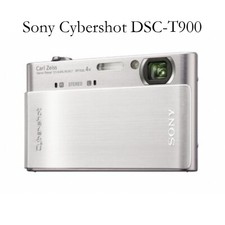 Good Condition Sony DSC-T900 CyberShot Digital Camera Tested W/SD Card Charger
