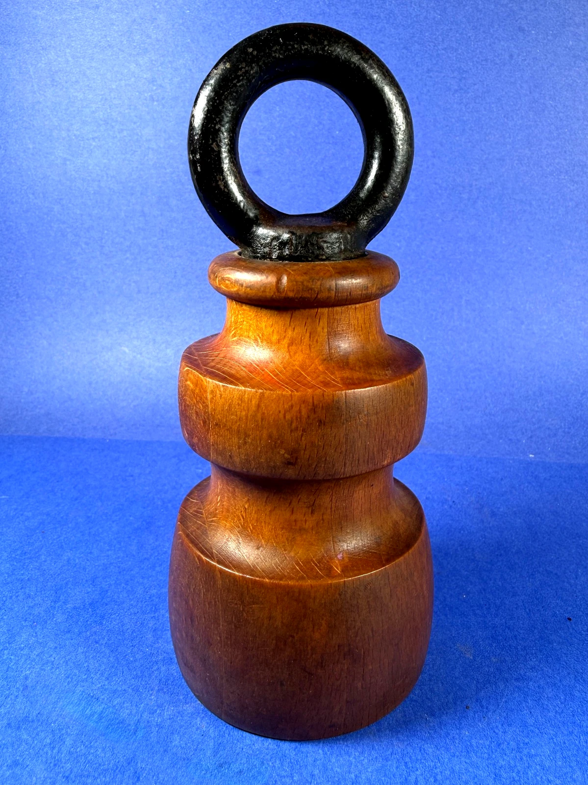 VTG NISSEN TEAK PEPPER MILL GRINDER DENMARK MCM DANISH MODERN +RING PEUGEOT 6.5"